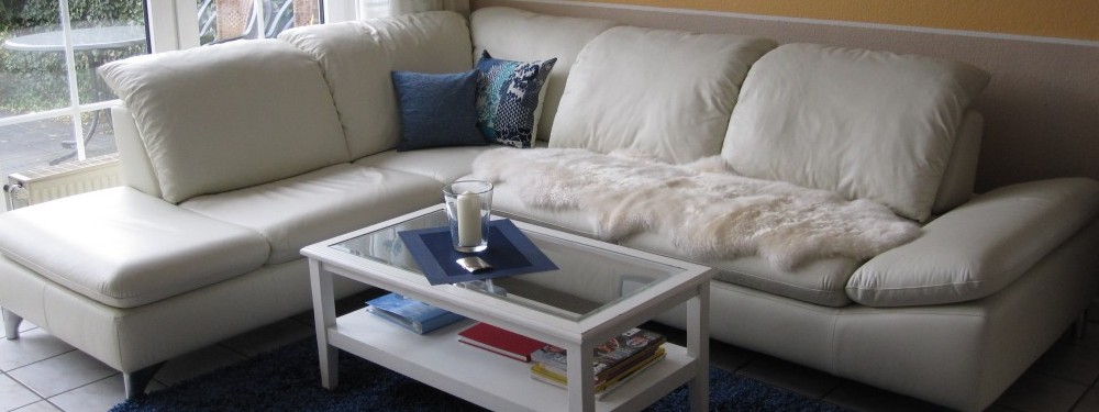 Komfortable Leder-Sitzecke